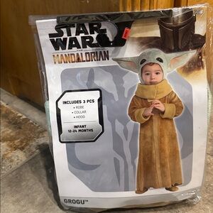Star Wars Grogu Infant Costume with Brown and Green